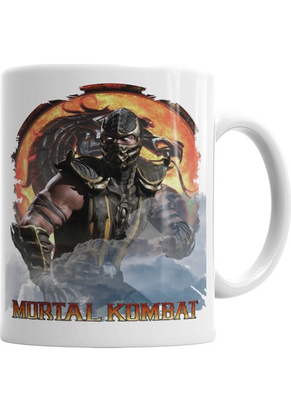 Scorpion Mortal Kombat Game Kupa Bardak Porselen