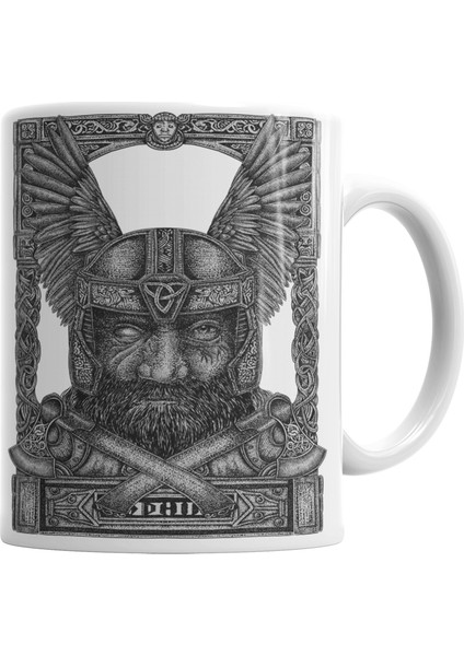 Odin's War Kupa Bardak Porselen