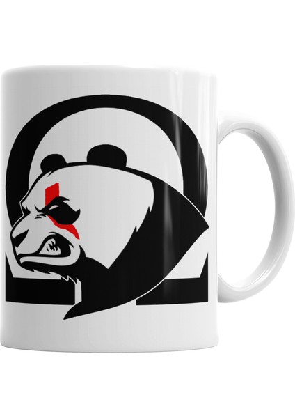 Sevimli Panda Kratos Kupa Bardak Porselen