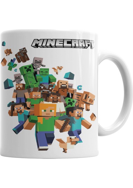 Minecraft Kupa Bardak Porselen