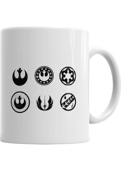 Jedi Star Wars Symbol Kupa Bardak Porselen