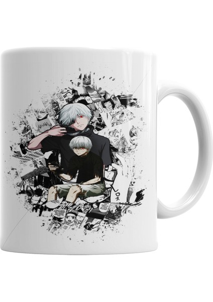 Kaneki Tokyo Ghoul Kupa Bardak Porselen