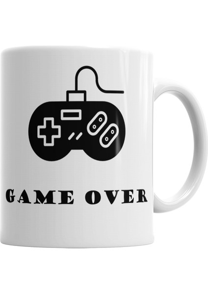 Gamer Game Over Kupa Bardak Porselen