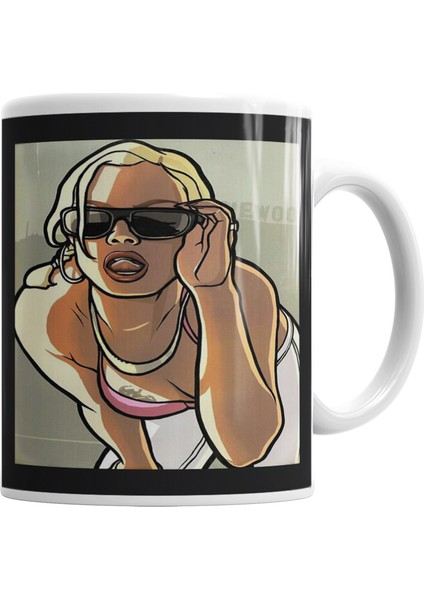 Grand Theft Auto San Andreas Gta Kupa Bardak Porselen
