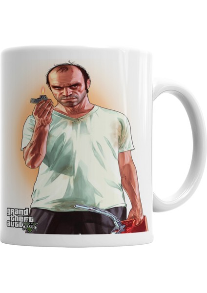 Grand Theft Auto Gta Trevor Philips Kupa Bardak Porselen