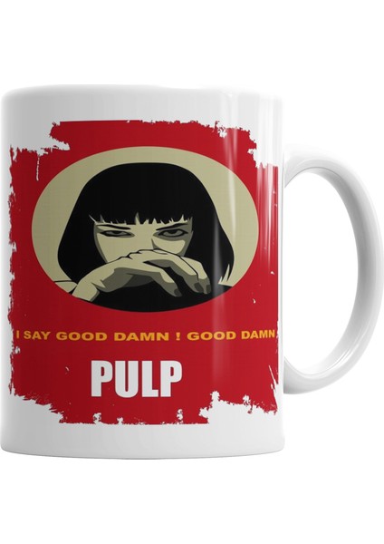 Pulp Fiction Mia Wallace Goddamn Kupa Bardak Porselen