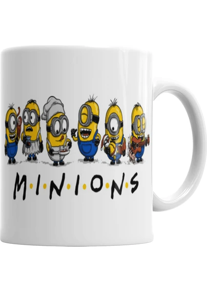 Baskı Dükkanı Minions Kupa Bardak Porselen