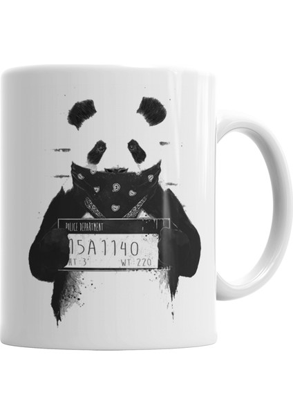 Sevimli Panda Kupa Bardak Porselen