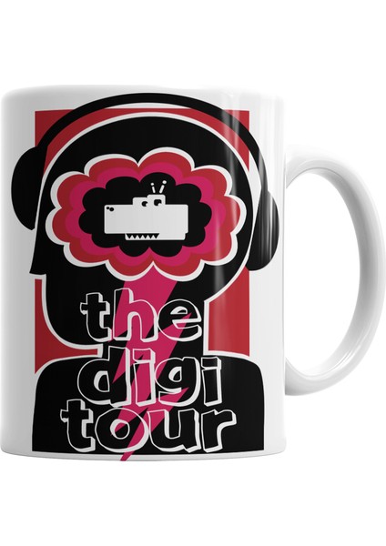 The Digi Tour Logo Kupa Bardak Porselen