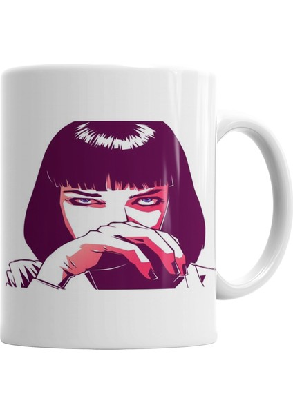 Mia Wallace Pulp Fiction Kupa Bardak Porselen
