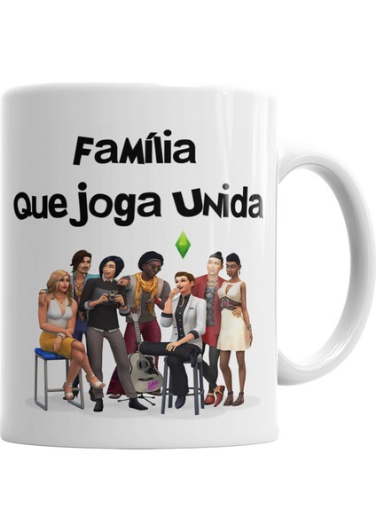 Familia Que Joga Unida Kupa Bardak Porselen