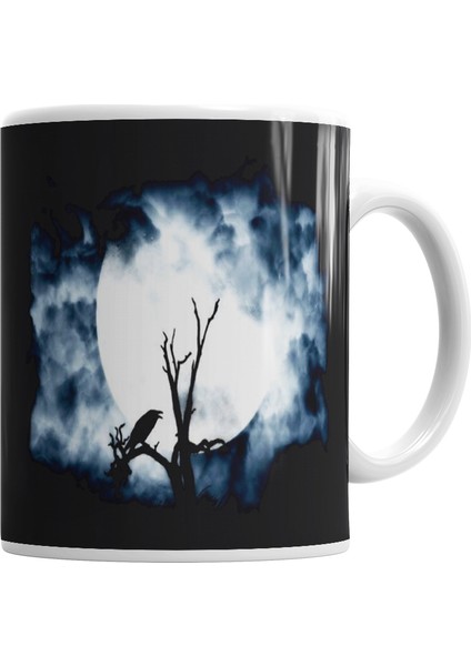 Night Crow Kupa Bardak Porselen