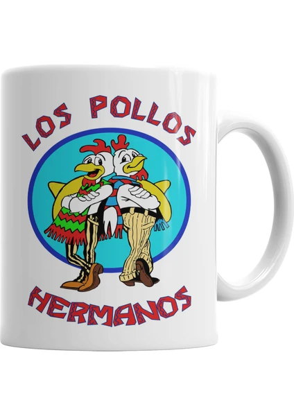 Baskı Dükkanı Los Pollos Hermanos Breaking Bad Kupa Bardak Porselen