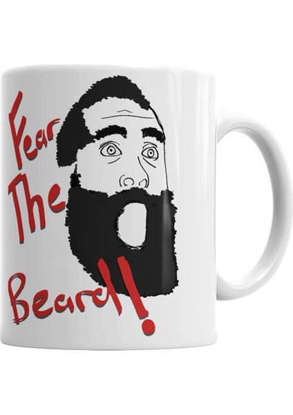 James Harden Fear The Beard Kupa Bardak Porselen