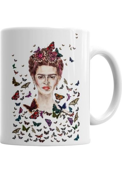 Frida Kahlo Frida Kahlo Kelebekler Kupa Bardak Porselen