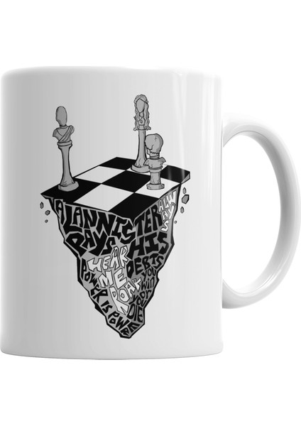 Game Of Thrones Chess Kupa Bardak Porselen