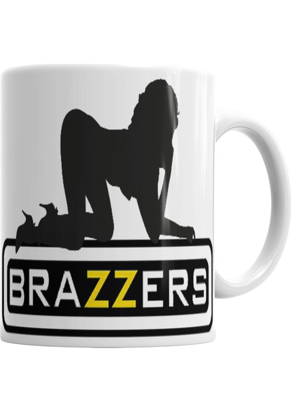 Brazzers Logo Kupa Bardak Porselen