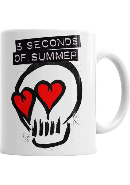 5SOS 5 Seconds Of Summer Kupa Bardak Porselen