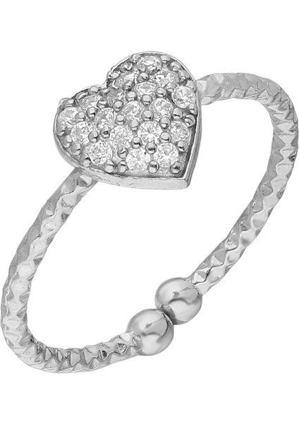 Gümüş Kalp Yüzük