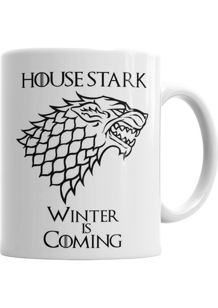 House Stark Winter is Coming Kupa Bardak Porselen