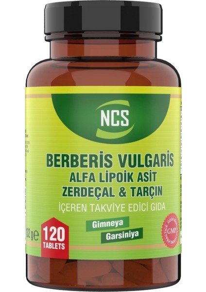 Berberis Vulgaris 120 Tablet Alpha Lipoic Acid Zerdeçal Tarçın Karahindiba