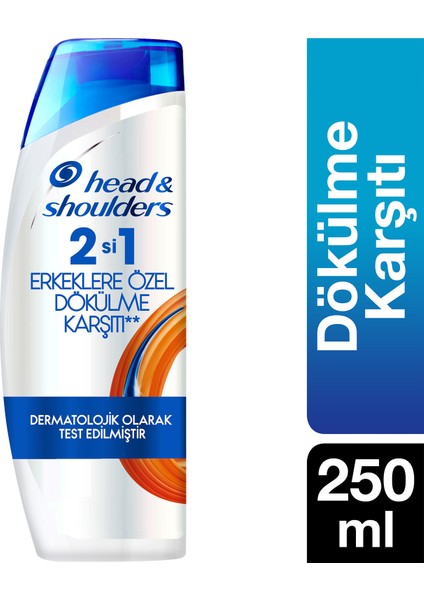Head & Shoulders 2'si 1 Arada Şampuan Erkeklere Özel Saç Dökümelerine Karşı 250 ml