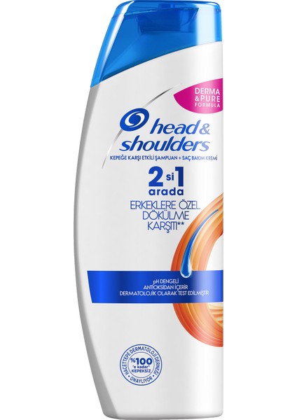 Head & Shoulders 2'si 1 Arada Şampuan Erkeklere Özel Saç Dökümelerine Karşı 250 ml