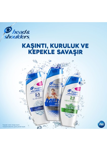 Head & Shoulders 2'si 1 Arada Şampuan Erkeklere Özel Saç Dökümelerine Karşı 250 ml