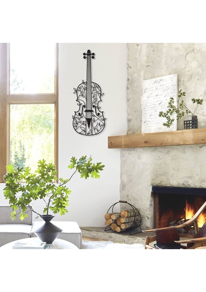 Violin Metal Tablo 49 x 66 cm