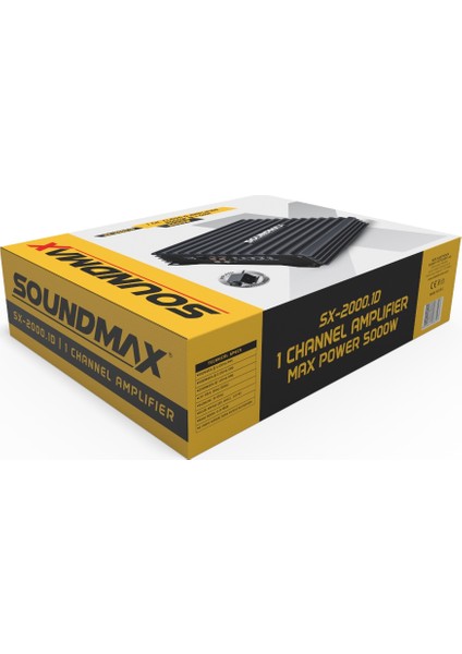 SX-2000.1D 5000W-RMS 2000W Mono Anfi Bass Kumandalı