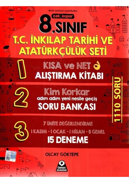 Örnek Akademi Yayınları 8. Sınıf T.C. İnkılap Tarihi ve Atatürkçülük Seti