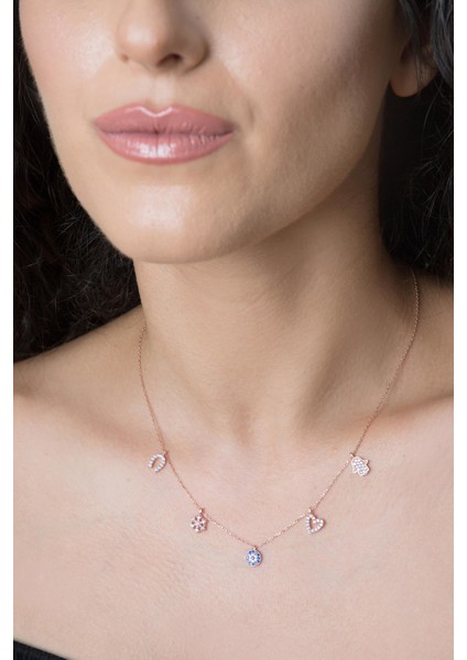 Kadın Şans 925 Ayar Gümüş Kolye