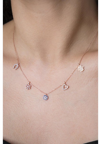 Kadın Şans 925 Ayar Gümüş Kolye fiyatları