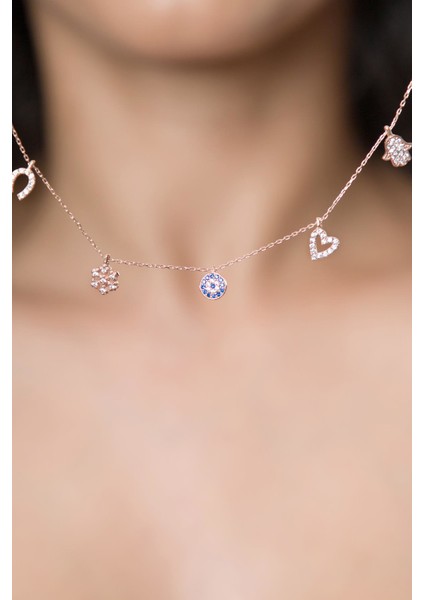 Kadın Şans 925 Ayar Gümüş Kolye modelleri