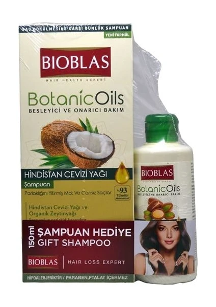 Botanic Oils Hindistan Ceviz Yağlı Şampuan 360ML + 150ML