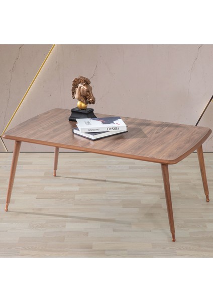Ahşap Lüx Ayaklı Orta Sehpa Ceviz 60 x 100 cm A9 fiyatları