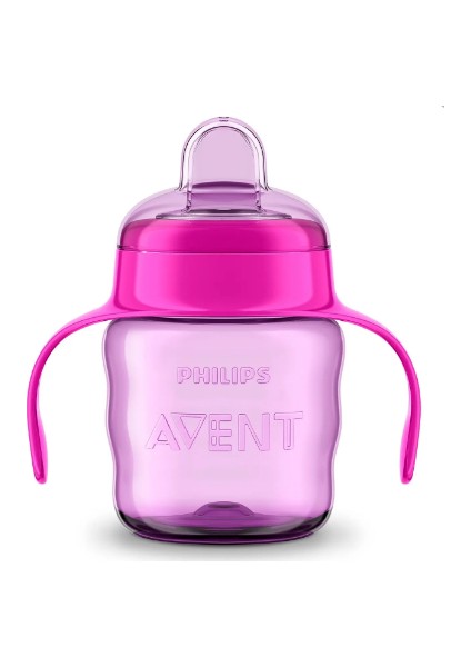 Eğitici Damlatmaz Bardak 6m+ 200 ml Pembe