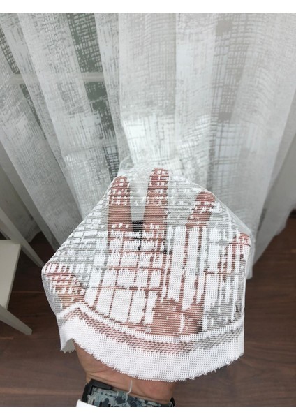 Spor Desen Dantel Tül Perde 400 x 260 Normal Pile 1/2.5