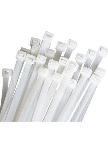 Beyaz Kablo Bağı Plastik Cırt Kelepçe 3.6X200Mm 100 Adet Beyaz 3.6X200 Mm modelleri
