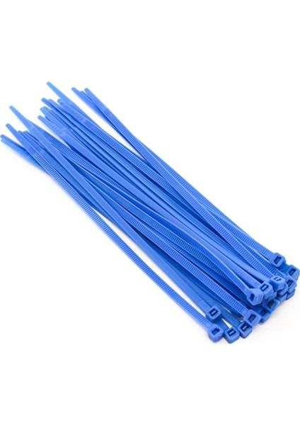 Mavi Kablo Bağı Plastik Cırt Kelepçe 3.6X150Mm 100 Adet Mavi 3.6X150 Mm