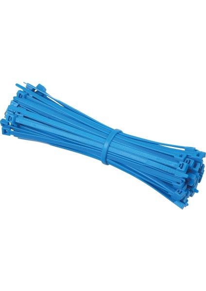 Mavi Kablo Bağı Plastik Cırt Kelepçe 3.6X150Mm 100 Adet Mavi 3.6X150 Mm