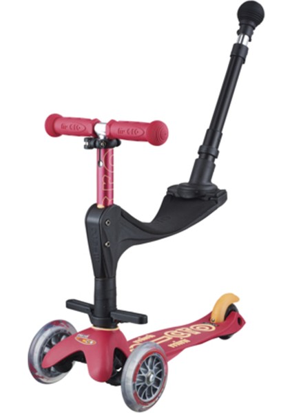 Mını Mıcro 3 In 1 Deluxe Plus Ruby Red MCR.MMD056 Ruby Micro Scooter