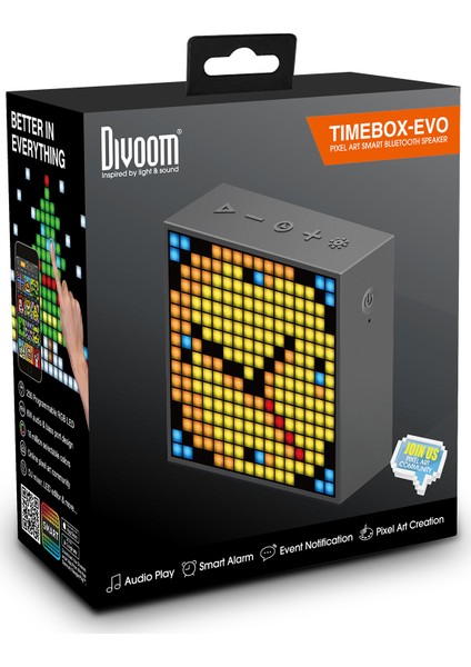 Timebox Bluetooth Hoparlör - Evo Siyah