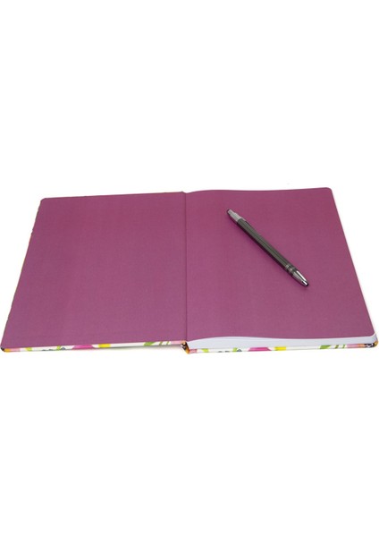 Buket 96 Yaprak Düz Defter 17 x 24 cm Pembe