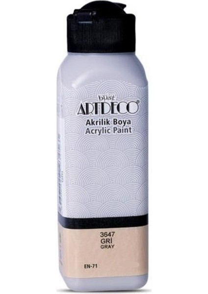 3647 Akrilik Boya 500 ml Gri