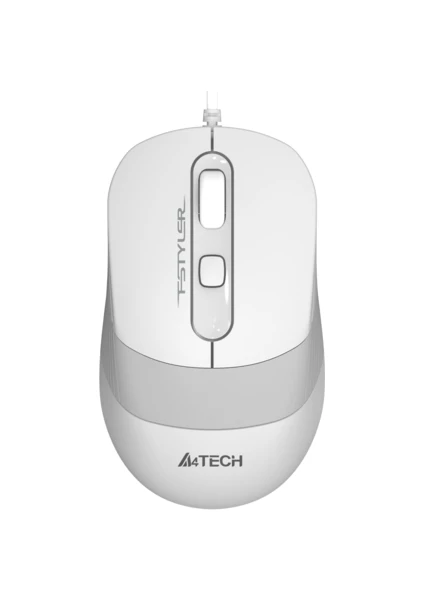 FM10 USB 1600DPI Gri - Beyaz Mouse