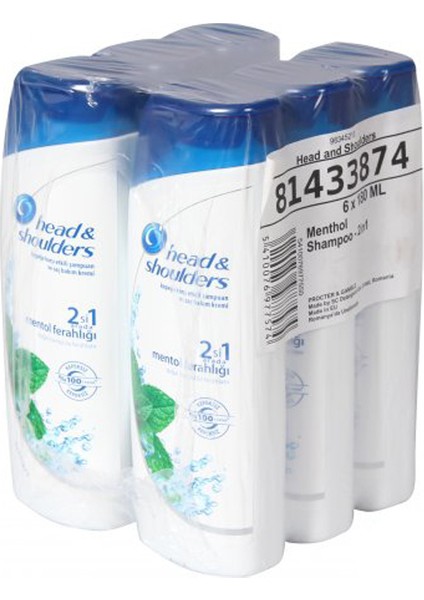 Mentol Ferahlığı Şampuan 180 ml - 6'lı Paket