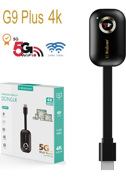 Mira Screen G9 Wireless Dongle 4K UHD