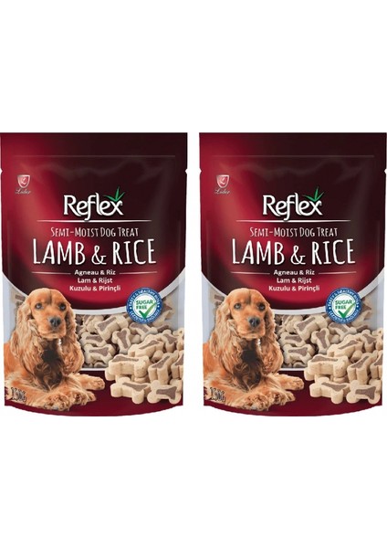 Semı-Moıst Kuzulu & Pirinçli Mini Kemik Köpek Ödül 150grX2
