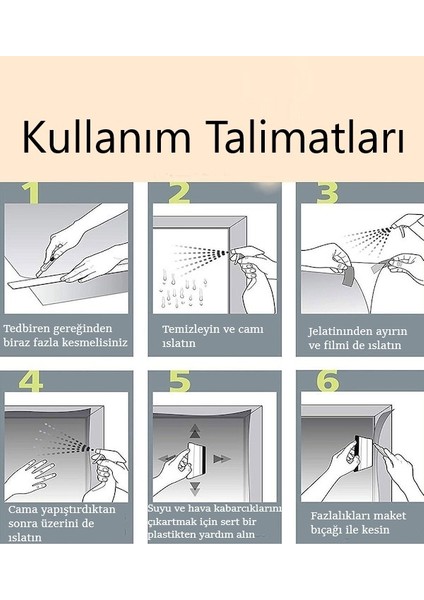® Aynalı Cam Filmi (50 cm x 3m) modelleri